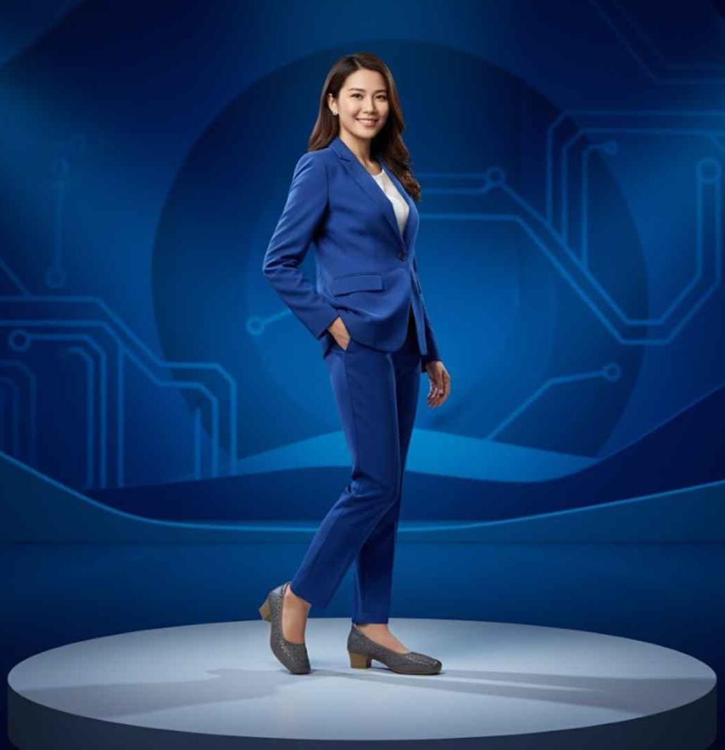 Miofeel 典雅壓紋女跟鞋