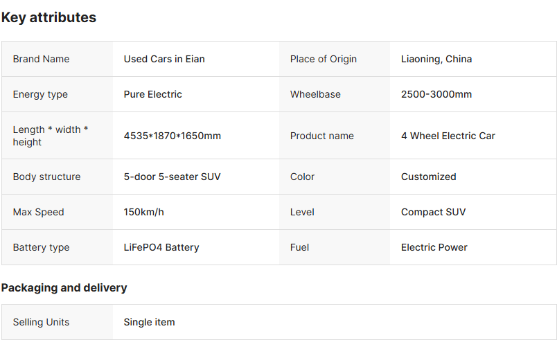 2022 Newly Launched Full Prepayment Electric Car Hot Sale Model New Energy Vehicle 5-door 5-seater S