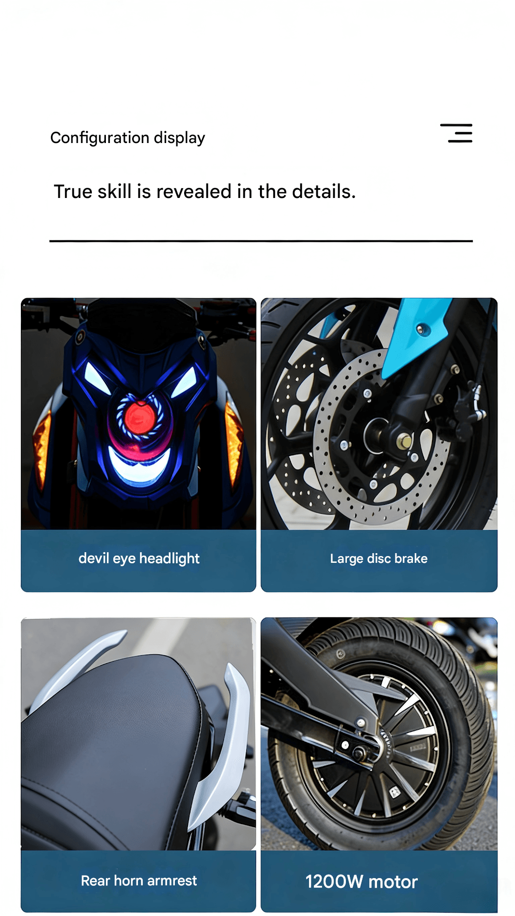 Little Monkey LT-Z6 electric motorcycle