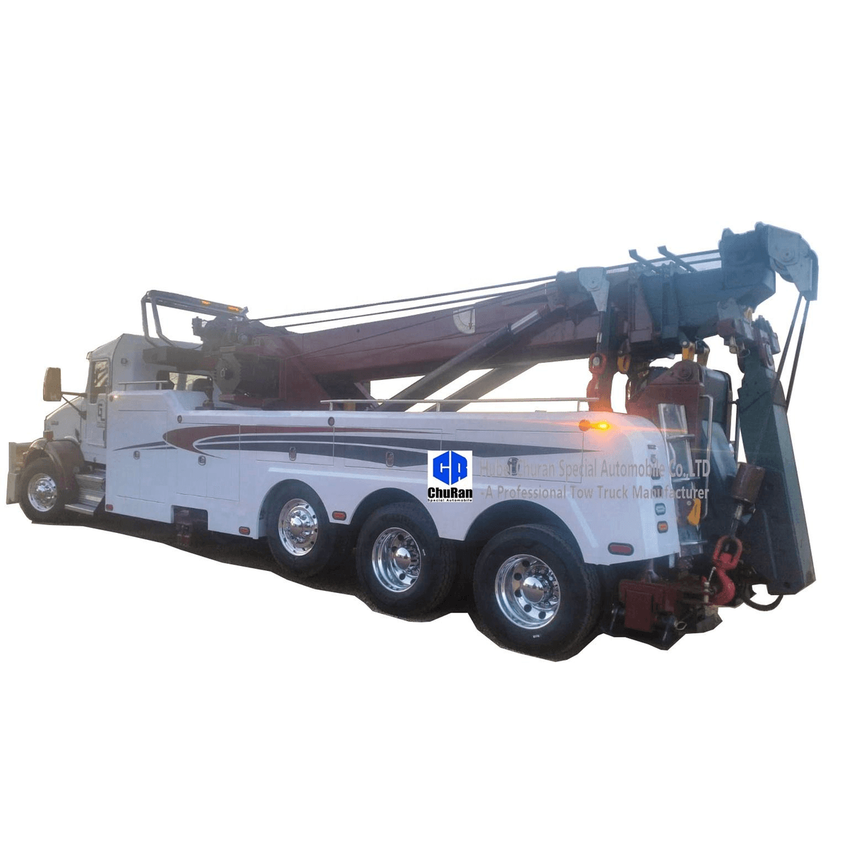 Excellent Heavy Duty 50 Ton Rotatory Road Rescue Wrecker Car Tow Truck for Sale