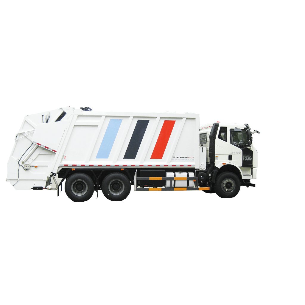 FAW China Specializes in Manufacturing New Diesel Fuel Automatic Garbage Loading Trucks and Garbage 