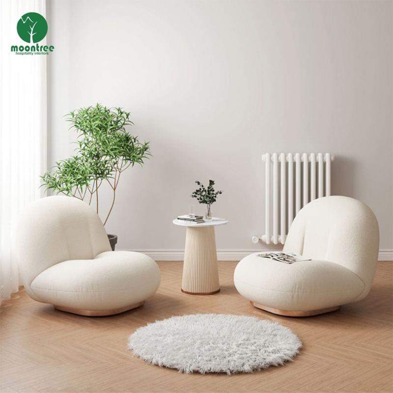 Luxury Accent Chair with Metal Base Premium Upholstered Lounge Chair for Modern Living Room