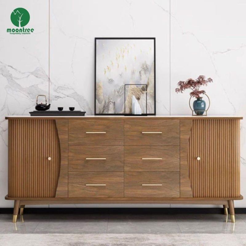 Industrial Open Shelf TV Stand for Urban Hotels & Modern Villas | Moontree