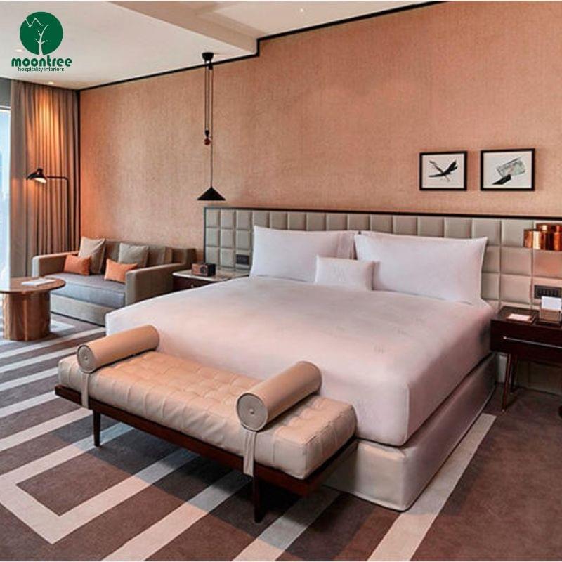 One-Stop Luxury Hotel Bedroom Furniture Solution | Fixed & Upholstered Furniture Sets