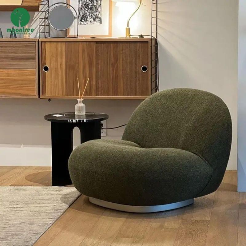 Luxury Accent Chair with Metal Base Premium Upholstered Lounge Chair for Modern Living Room