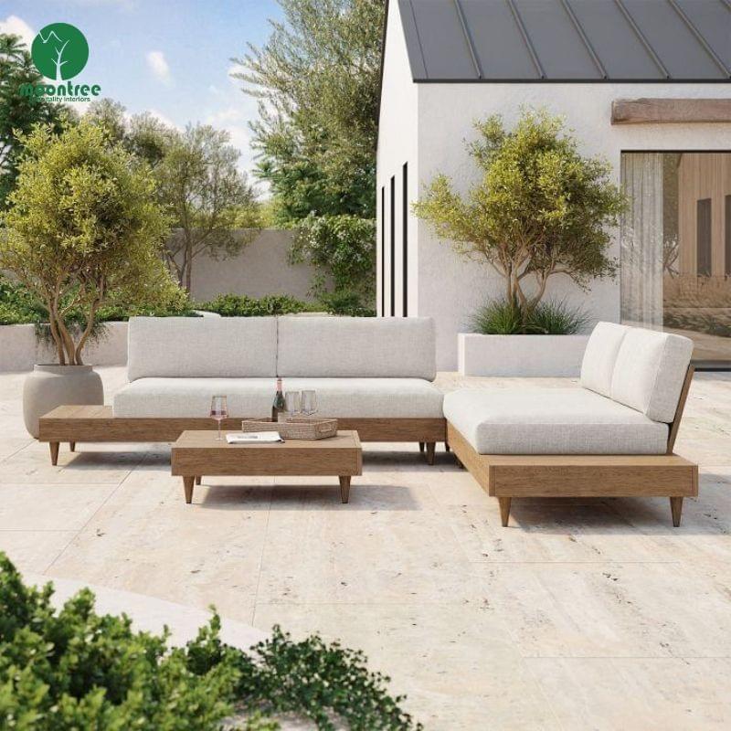 Outdoor Garden Sofa Set for Villas & Resorts | Moontree Customizable Patio Furniture