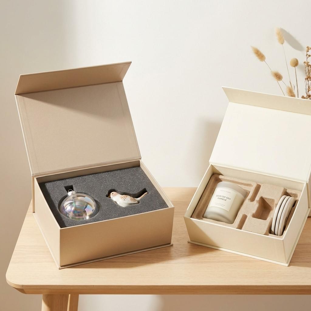 Mixed toy and gift packaging styles including rigid boxes, folding cartons, and mailer boxes for retail and e-commerce.