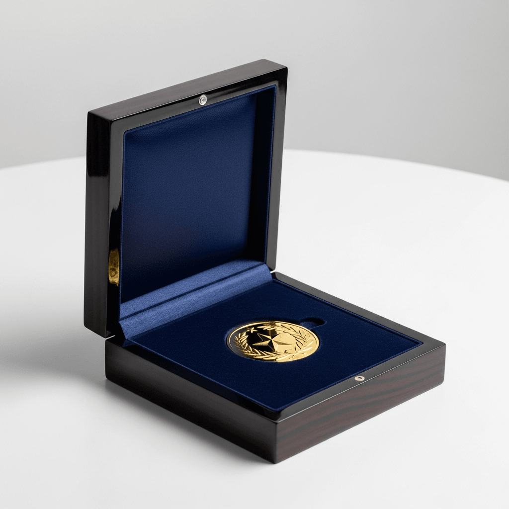 Premium medal box presentation for award ceremonies