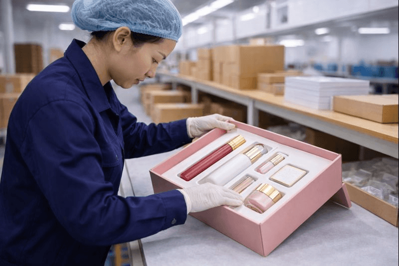 Paperboard insert production for skincare jars and cosmetic gift boxes