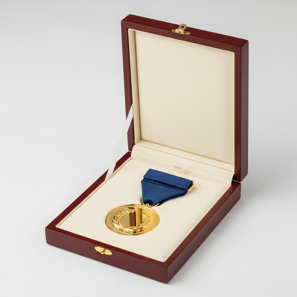 Government and association medal boxes for formal awards