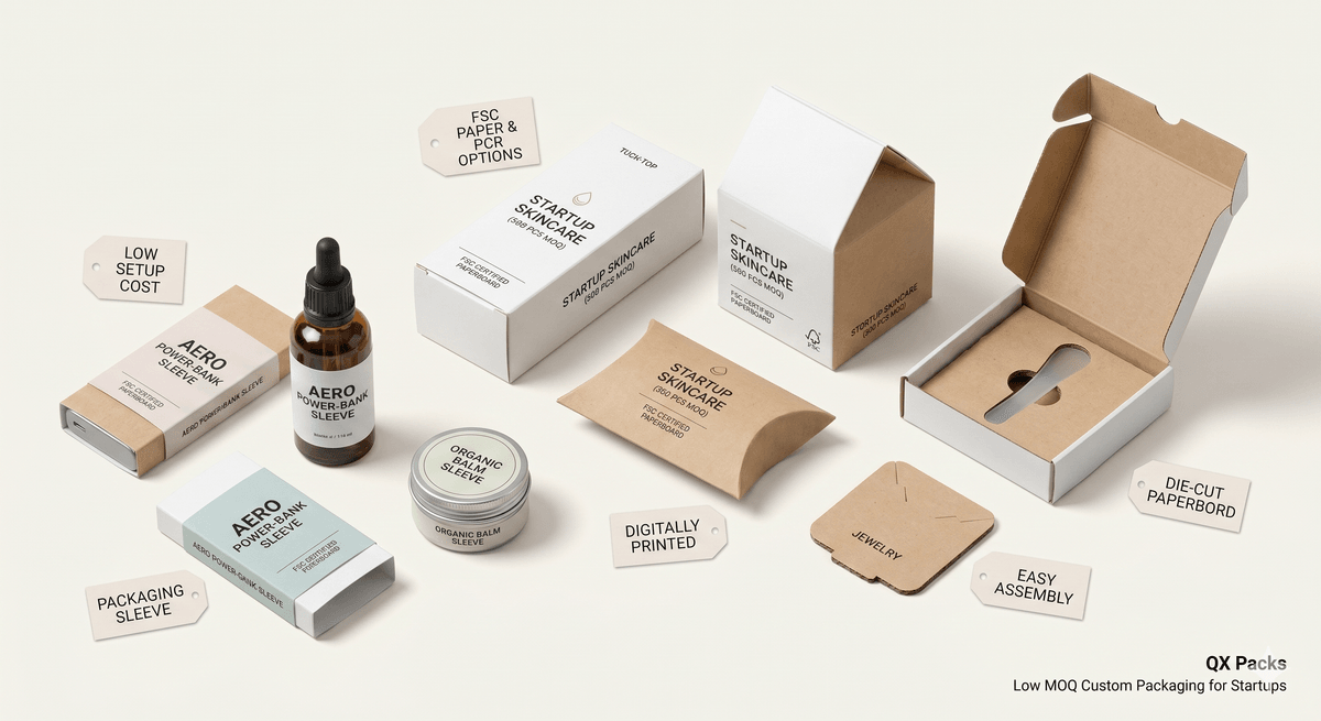 best small batch packaging options for startups including folding boxes and sleeves