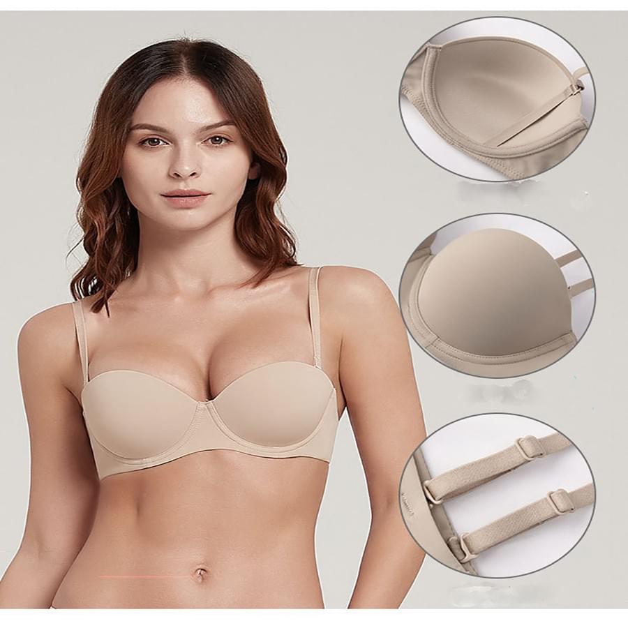 1/2 Cup Push Up T-Shirt Bra for Small Bust 