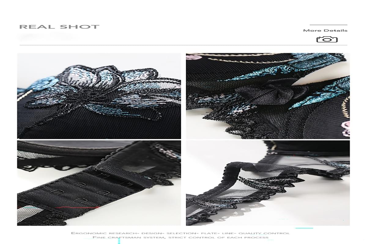  Ultra-Thin Sexy Lace Bra Set 