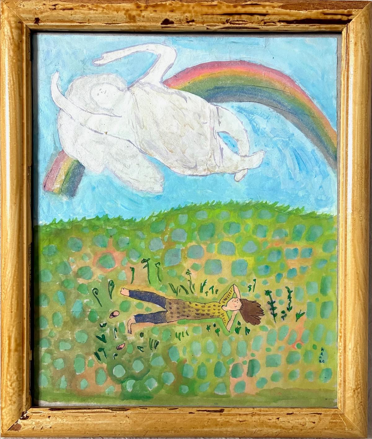 草の上に横になると、世界の見え方が変わるみたい