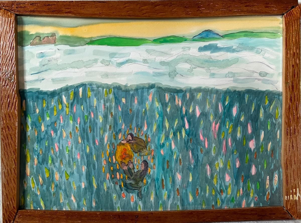 小さな火を焚く　（あたたかさを棟にしまって帰る）