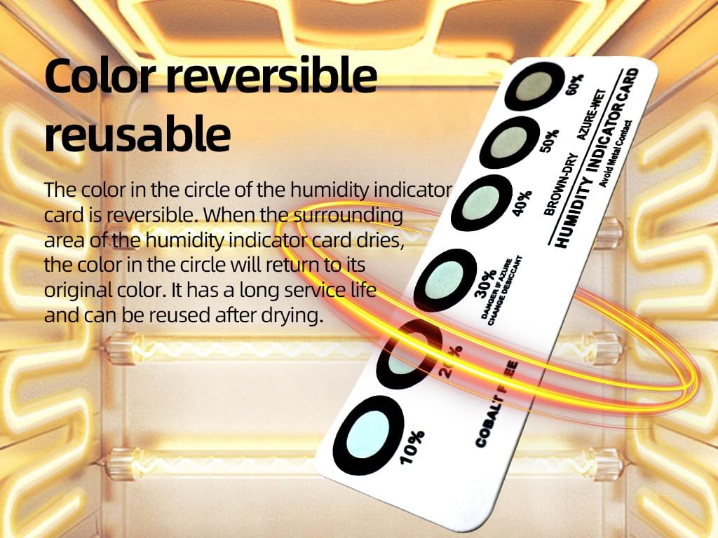 Brown Cobalt‑Free Humidity Indicator Card