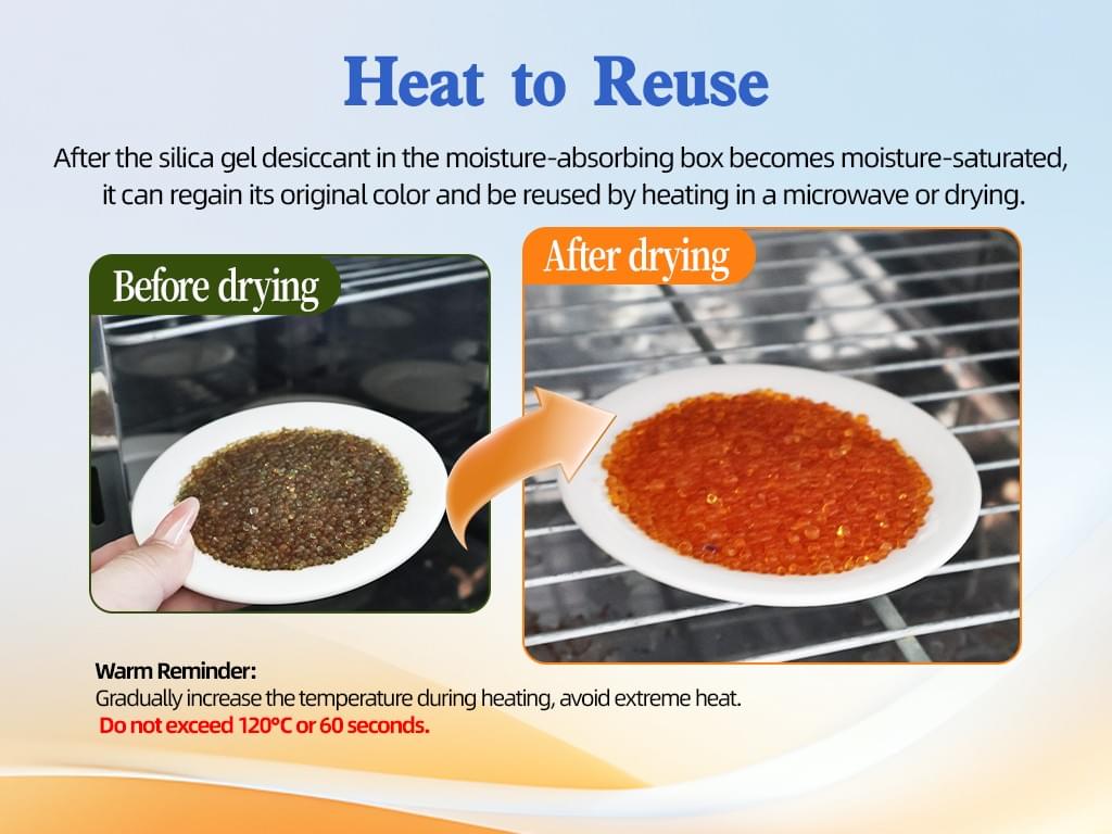 Color Changing Moisture Absorber Box