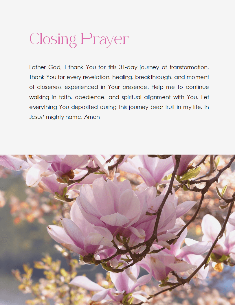 31-Day Scripture-Based Prayer Guide & Journal
