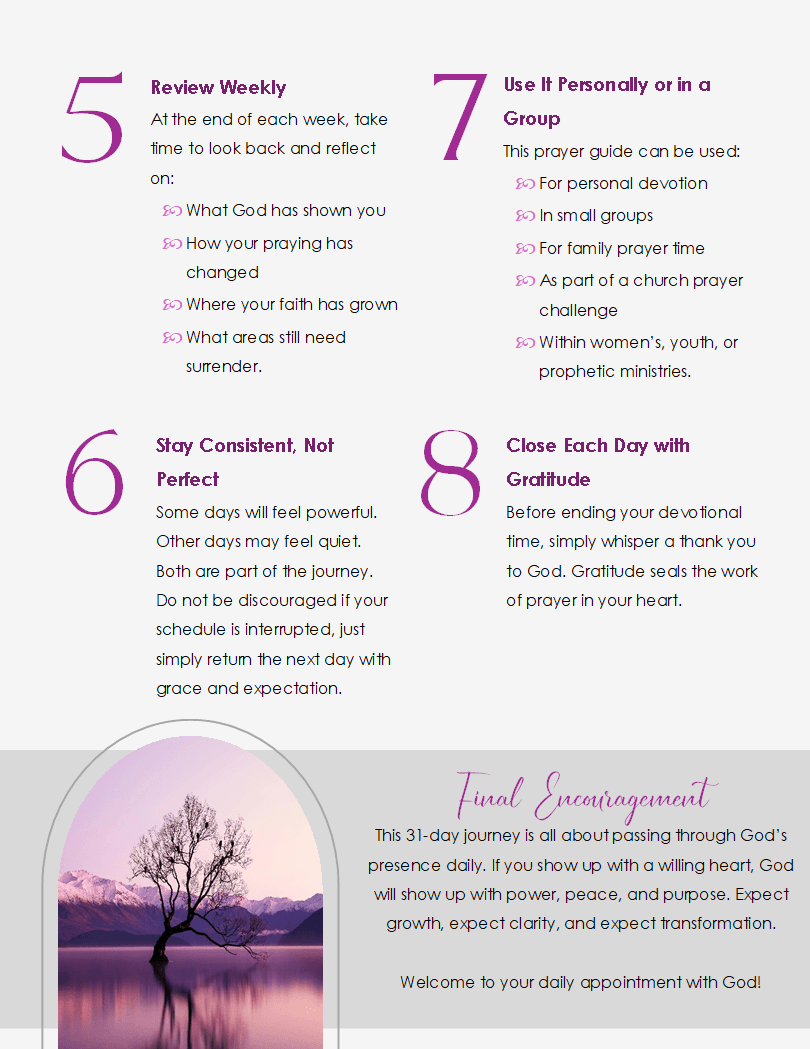 31-Day Scripture-Based Prayer Guide & Journal