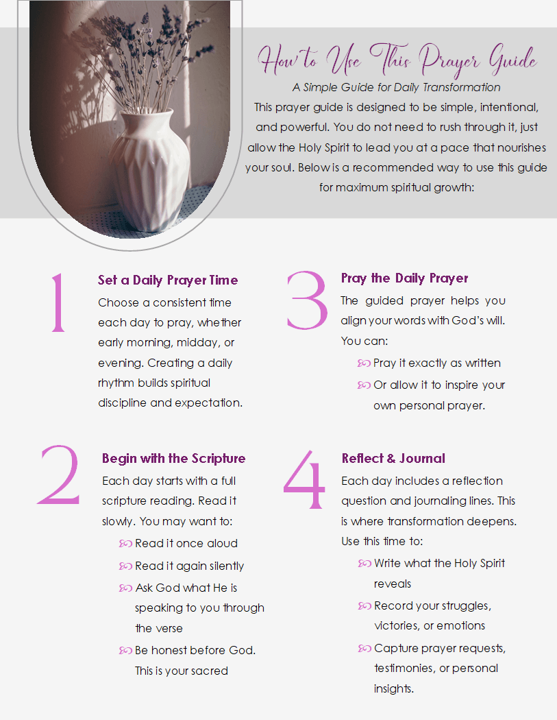 31-Day Scripture-Based Prayer Guide & Journal