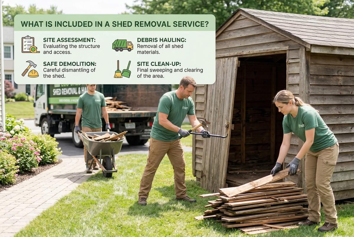 What Is Included in a Shed Removal Service?