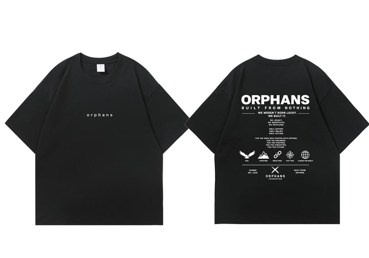 ORPHANS 男款 Built From Nothing Oversized Tee