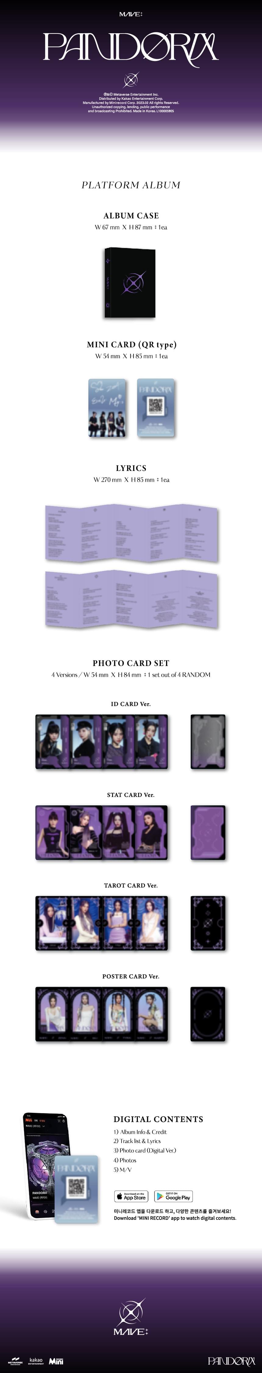 MAVE: (MAVE) 1st Single Album [PANDORA’S BOX] (Platform ver.)