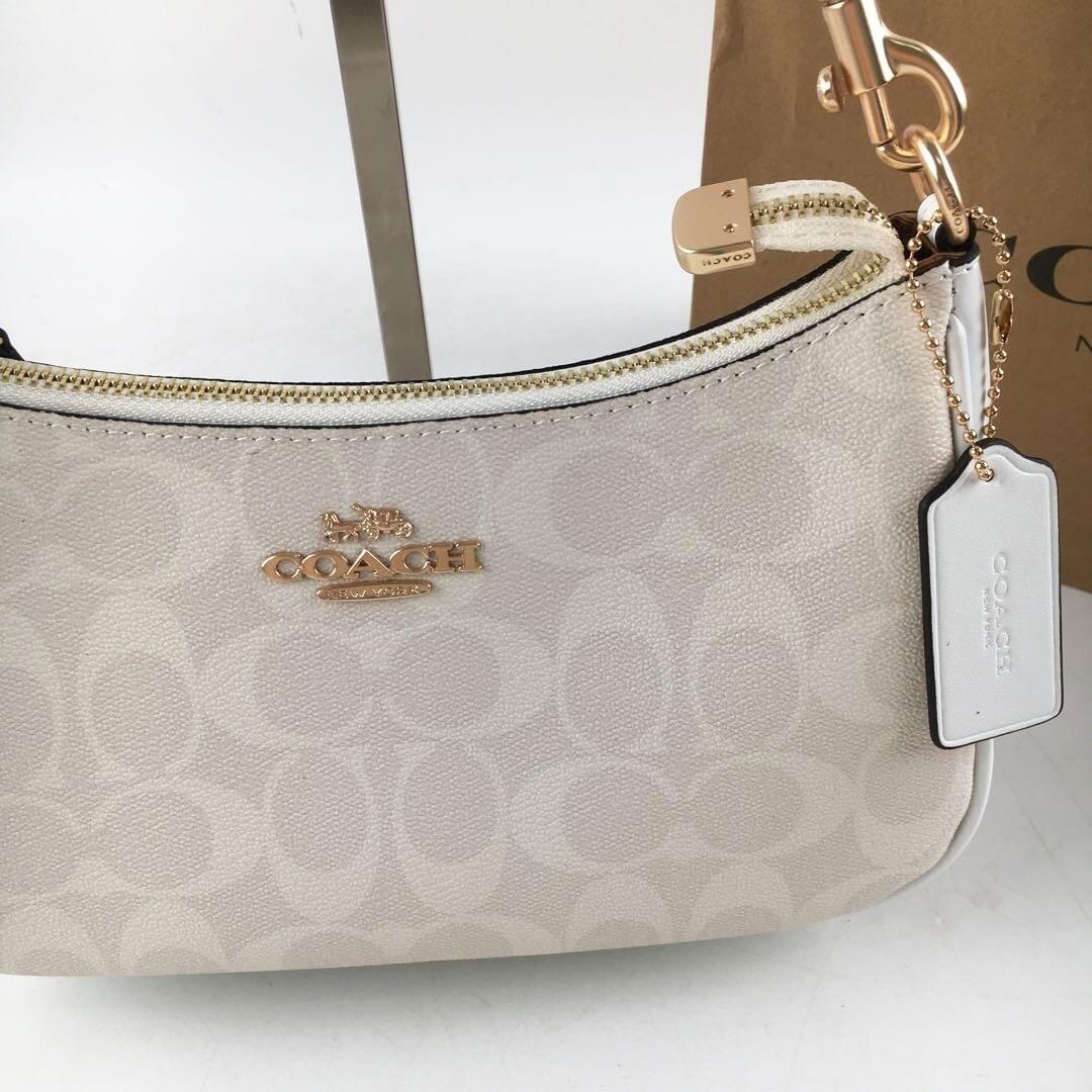 Coach Teri Shoulder Bag (Canvas White)