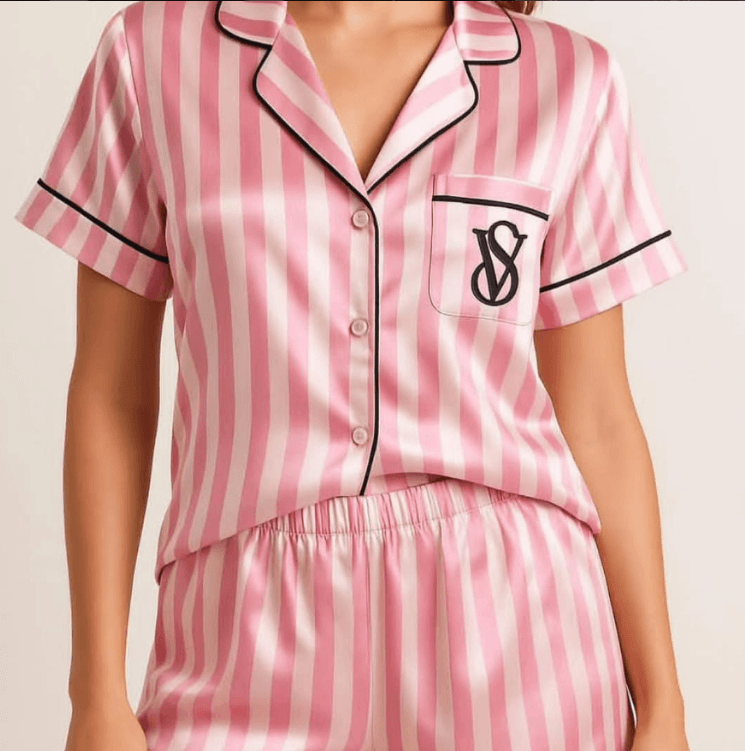 Victoria secret Rose Élégance – Ensemble Nuit Chic 