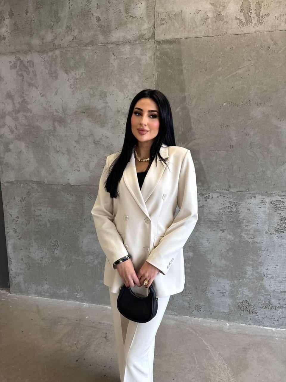 Ensemble Tailleur Élégance Classique – Marron Chic