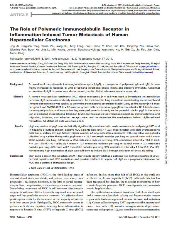 Journal of the National Cancer Institute - SBS Genetech