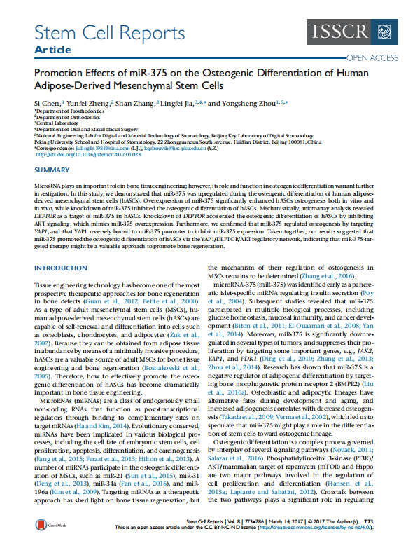Stem Cell Reports - SBS Genetech