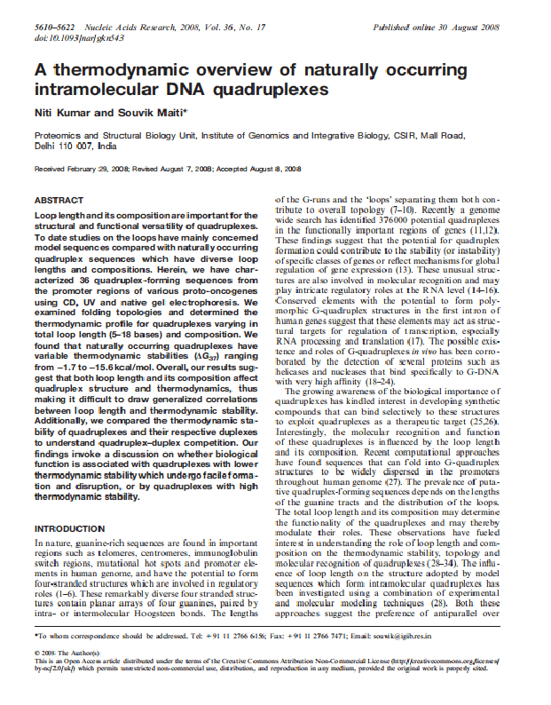 Nucleic Acids Research - SBS Genetech
