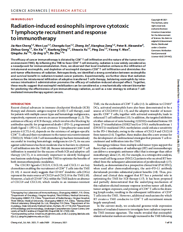 Science Advances - SBS Genetech