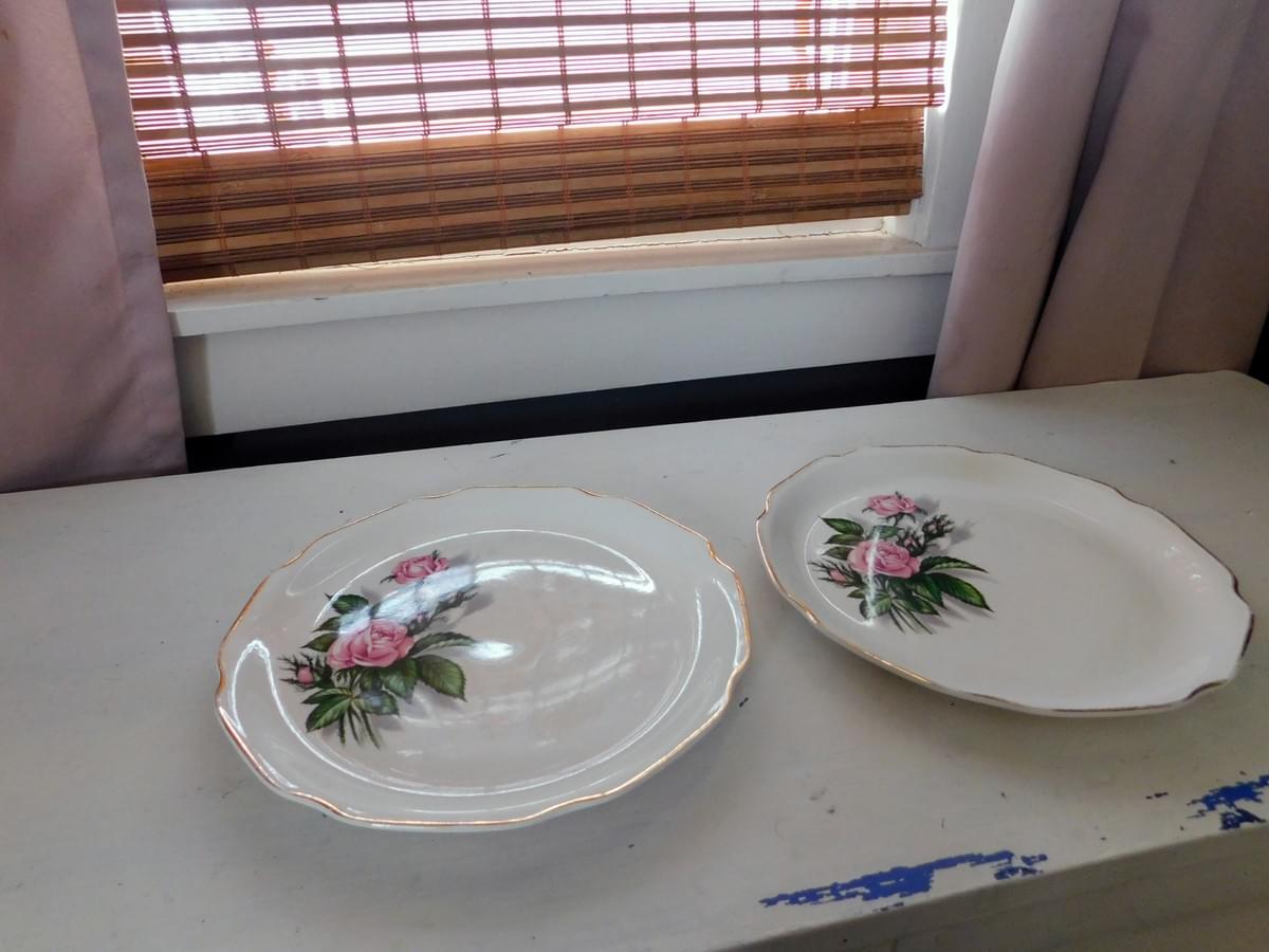 Set of 2 Antique Plates