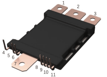 Dual-sided heat dissipation, with the thermal resistance reduced by approximately 50%.