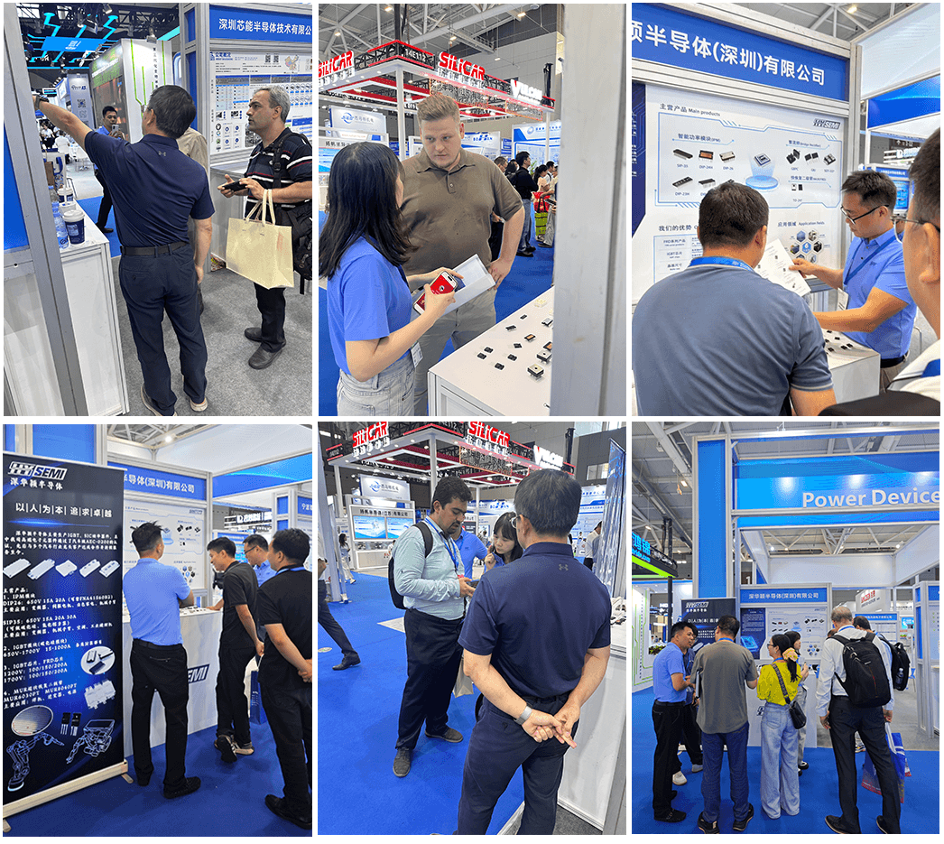 SHYSEMI's communication scene with customers at the exhibition