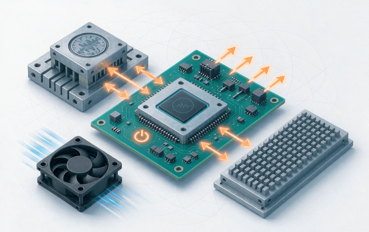 Engineering workbench with gate drive board, IGBT module, fan and liquid cooling plate