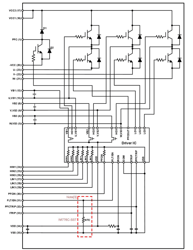[SYIM776C-SST] 600V/20A, Compact SIP intelligent power module with SiC PFC, low switching loss