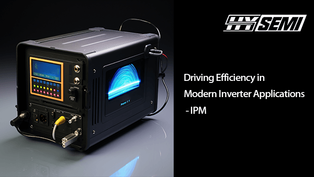 There is an inverter on a black background.