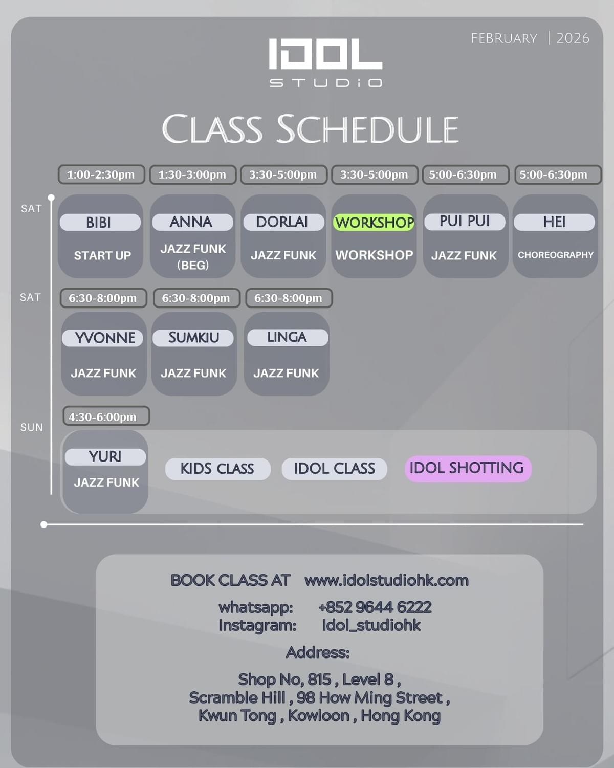 Become a member of us, let us together pursue your stage dream, obtain professional guidance and unlimited support. In IDOL STUDIO cultivate your dance talent Combining Hong Kong's local characteristics, and emphasizing the dual core of "dance teaching" and "idol cultivation", helps you stand out in competition.
IDOL STUDIO — Hong Kong's stage starting point, from dance steps to starlight.
We are not just a dance classroom, but also an incubation base for nurturing future stage stars. Located in Hong Kong, IDOL STUDIO focuses on transforming dance passion into professional strength, providing a comprehensive "idol cultivation system" for students aspiring to step into the spotlight. From basic dance steps to stage charisma, we accompany you every step of the way, allowing your idol dream to take root and bloom here. Become a member of us, let us together pursue your stage dream, obtain professional guidance and unlimited support. In IDOL STUDIO cultivate your dance talent Combining Hong Kong's local characteristics, and emphasizing the dual core of "dance teaching" and "idol cultivation", helps you stand out in competition.
IDOL STUDIO — Hong Kong's stage starting point, from dance steps to starlight.
We are not just a dance classroom, but also an incubation base for nurturing future stage stars. Located in Hong Kong, IDOL STUDIO focuses on transforming dance passion into professional strength, providing a comprehensive "idol cultivation system" for students aspiring to step into the spotlight. From basic dance steps to stage charisma, we accompany you every step of the way, allowing your idol dream to take root and bloom here.