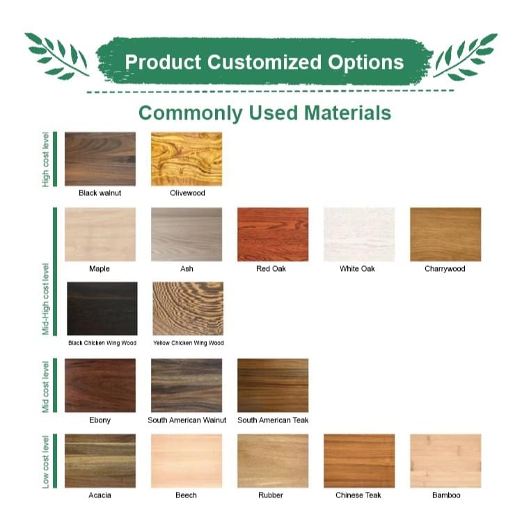 6_7_8_9_10_11_12 Inch Custom Durable Round Wooden Pizza Paddle Serving Tray Wooden Cutting Board - B