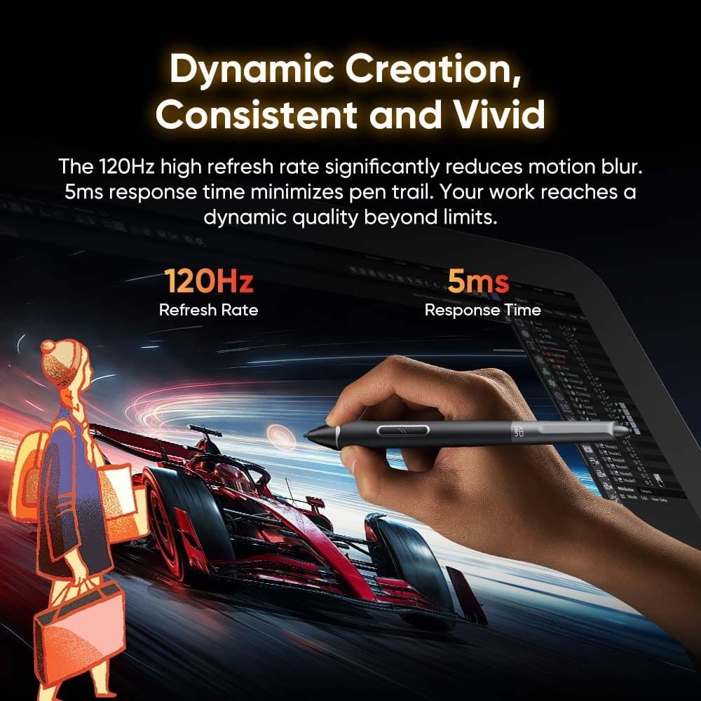 XPPen Artist Pro 27 (Gen 2) Màn hình vẽ Màn hình bút 4K với tốc độ làm mới & chức năng cảm ứng 120HZ