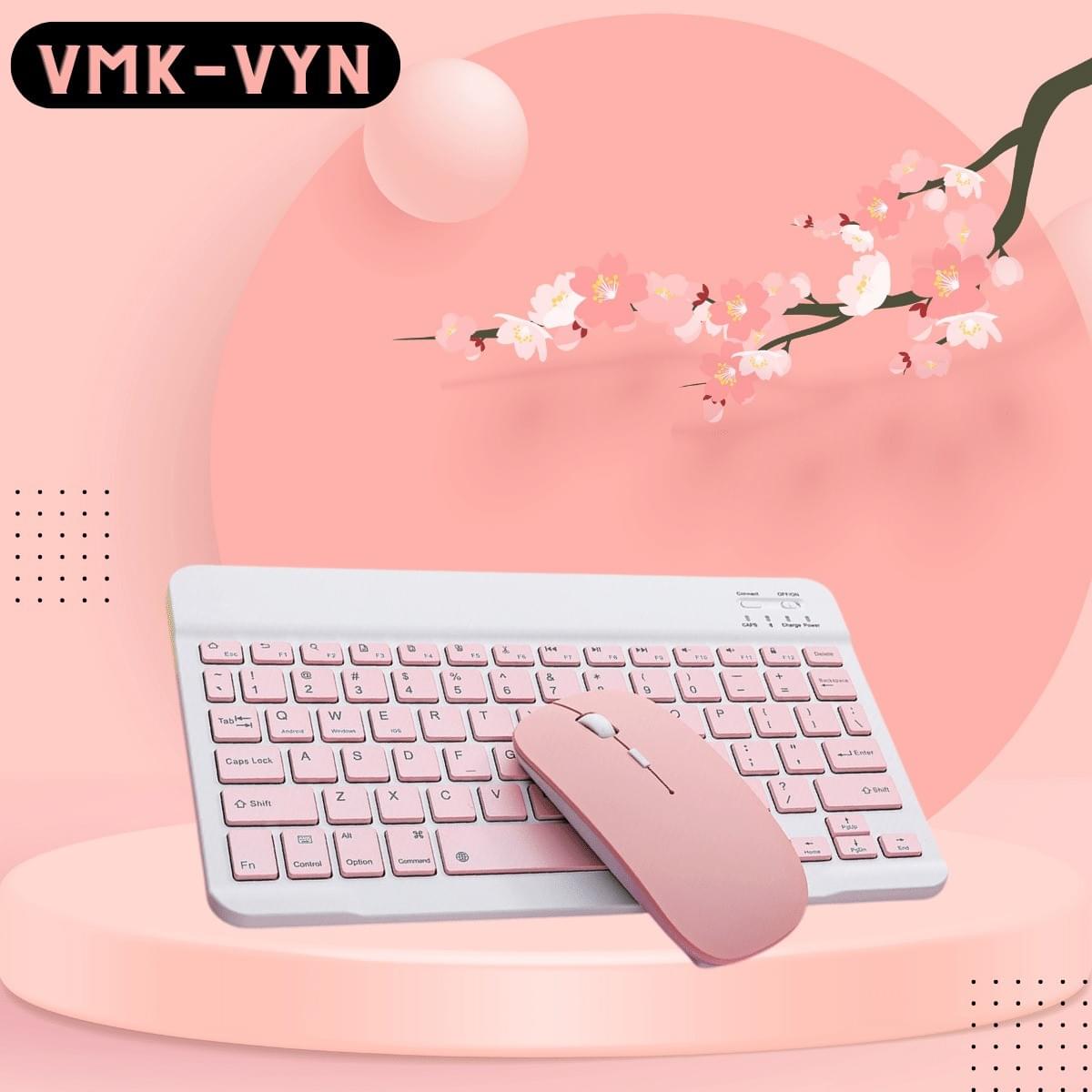 Bàn phím và chuột bluetooth VMK-VYN dùng cho văn phòng mini 10 inch. _ Shopee Việt Nam