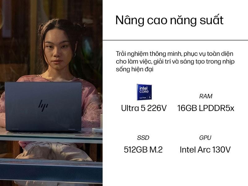 [SieuthiMediaMart] Laptop HP OmniBook X Flip 14-fm0088TU BZ7Q2PA _Ultra 5-226V_16GB_512GB _14_2K Tou