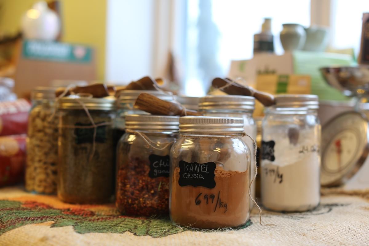 Shop our bulk selection of high-quality herbs, spices, and grains, perfect for your culinary adventures. Bulk Herbs, Spices, and Grains What We Offer Small and cozy local health food store, with focus on eco friendly home products (kitchen and bath) and organic plant based products and snacks, also herbs, spices and grains on bulk, plus teas and coffee.