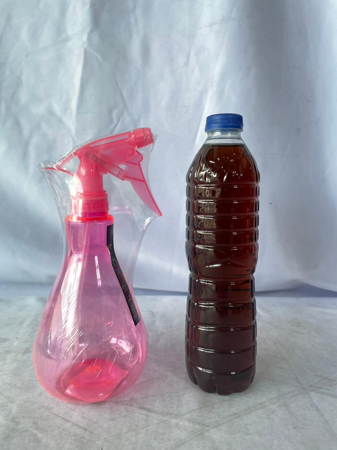 2122-1 กระบอกฉีดน้ำพรมผ้าใสตั้งสี 600ml. 6*23cm. (192)