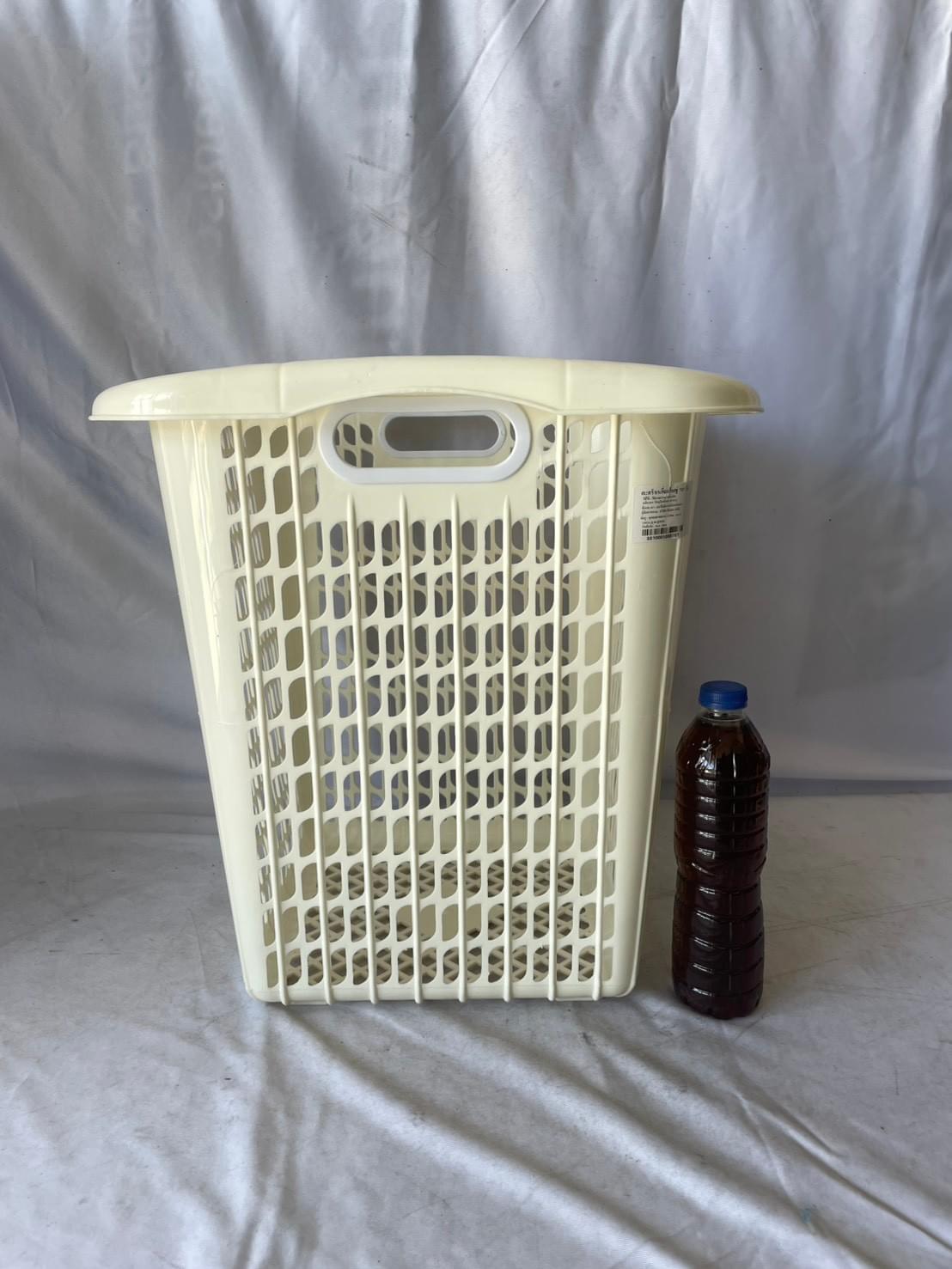 707-M ตะกร้าผ้าทรงสูง สีเบอร์กันดี