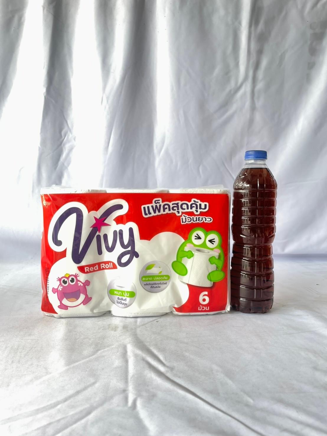 กระดาษทิชชู่วีวี่ แพ็ค 6 ม้วน 1011114