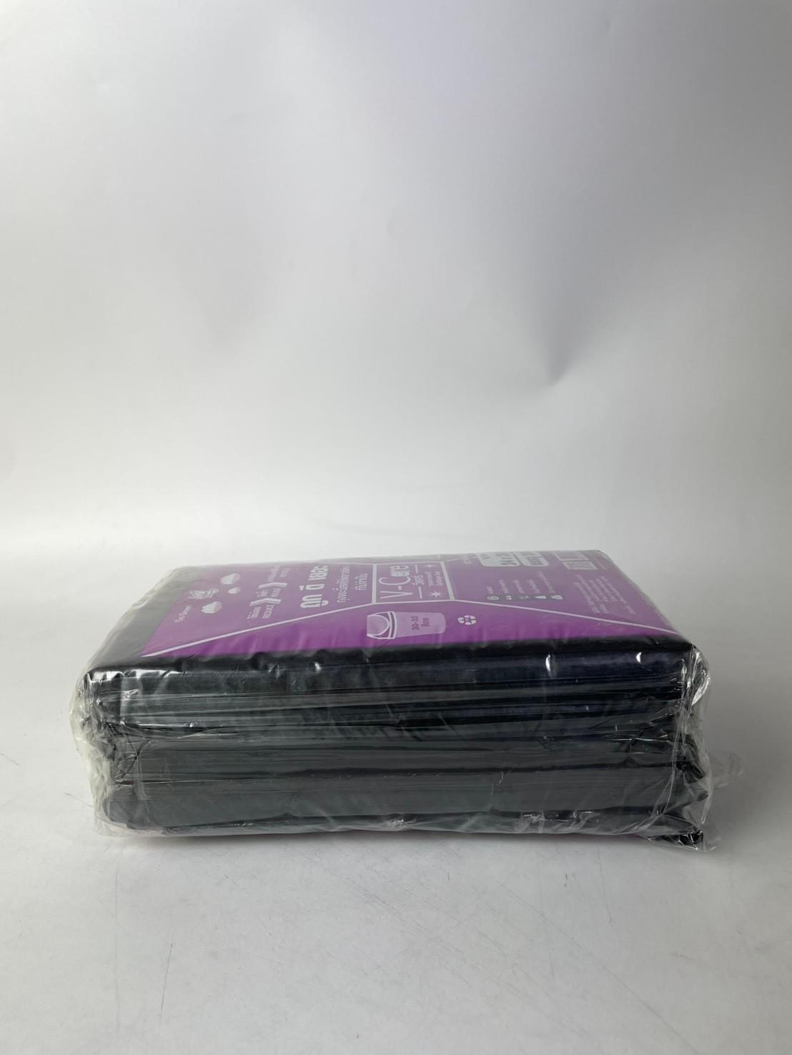 ถุงขยะดำแบบพับขนาดM 24*28นิ้วบรรจุ20ใบ